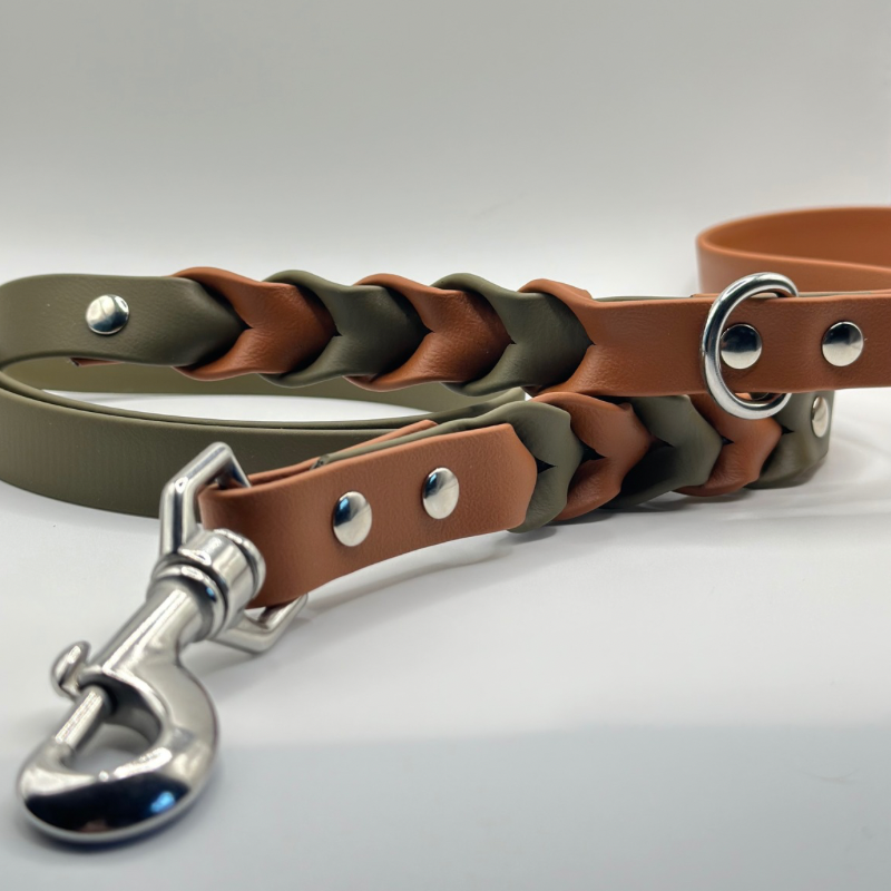 Two Toned Double Braided Leash