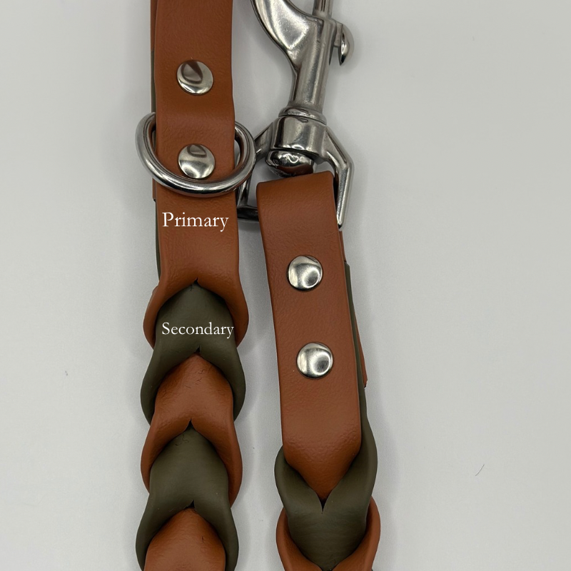 Two Toned Double Braided Leash