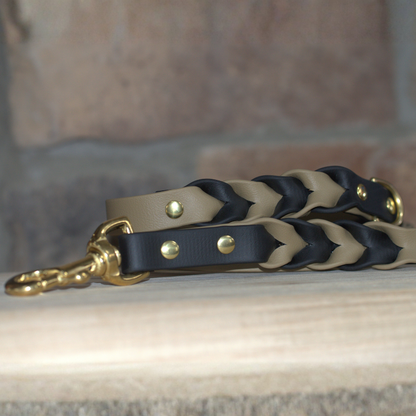 Two Toned Double Braided Leash