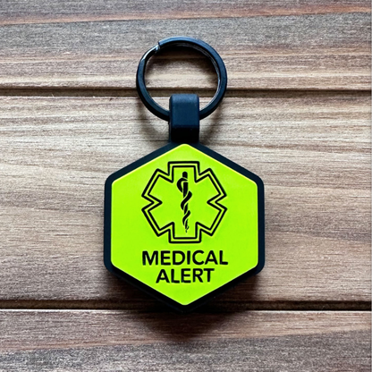 Medical alert silicone pet id tag X besties.
