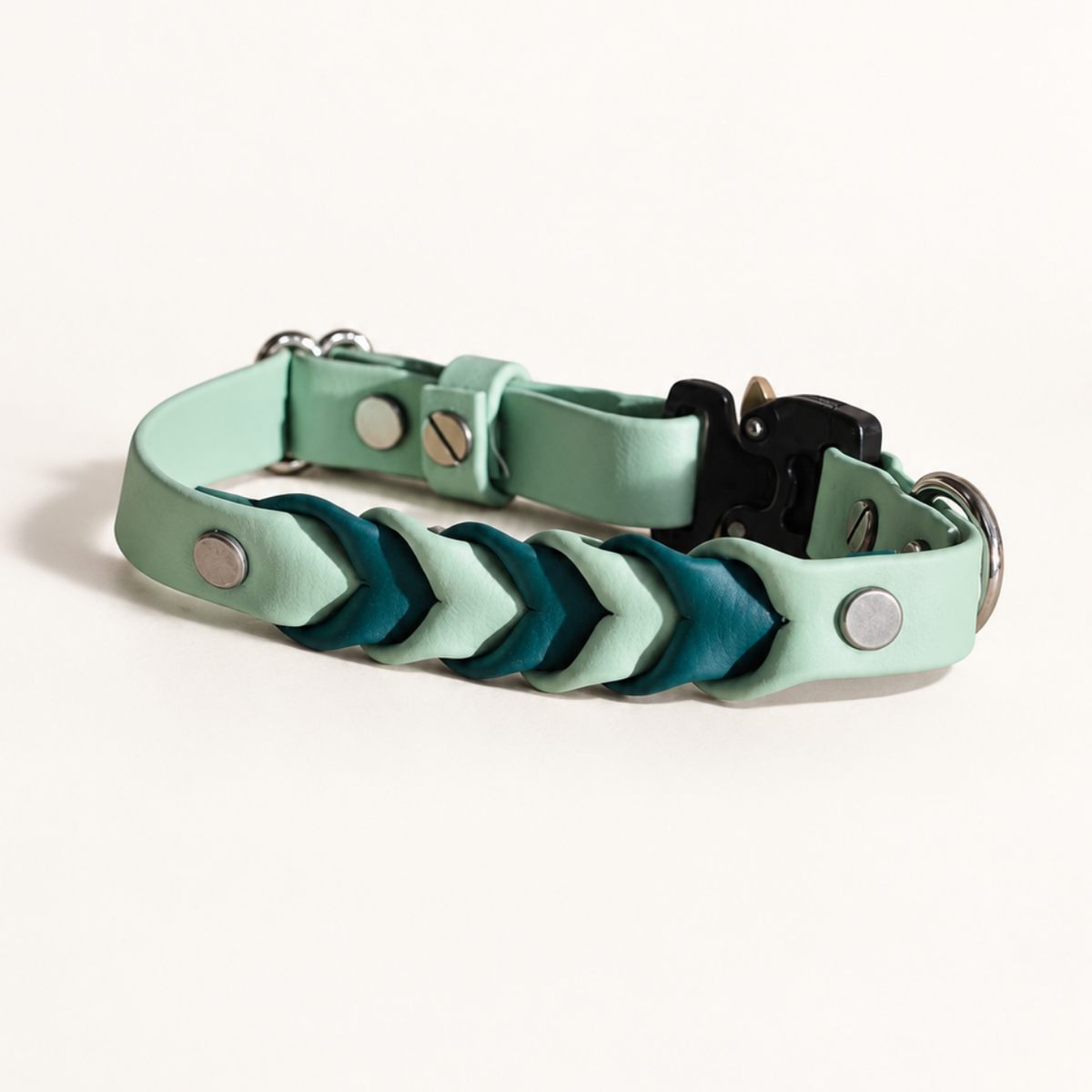 Braided Cobra Buckle Two Toned