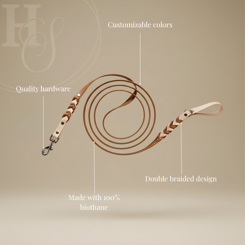 Two Toned Double Braided Leash (Waterproof + Odor-Proof)