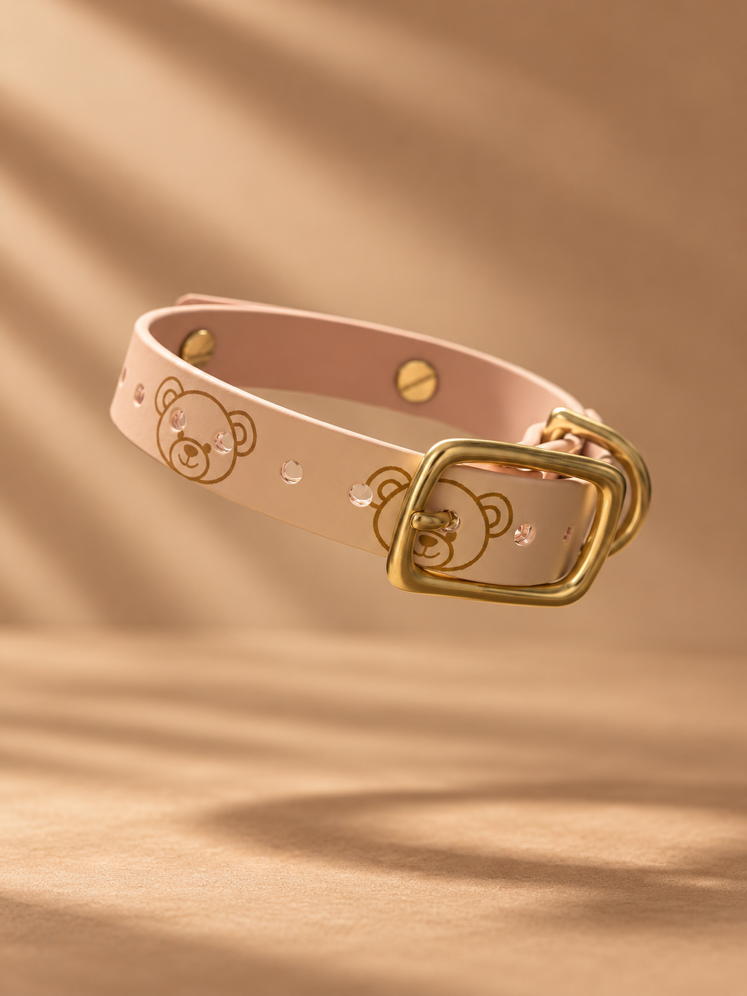 Teddy Bear Engraved Simplistic Collar (Waterproof + Odor-Proof)