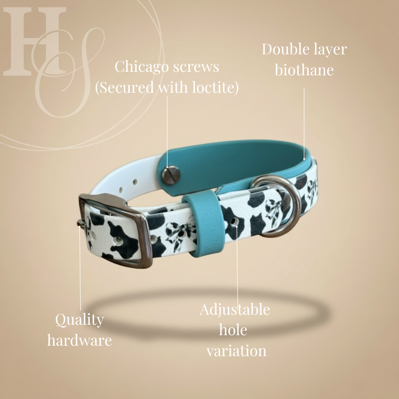 1.5" Printed Collar with 1" Overlay (Waterproof + Odor-Proof)