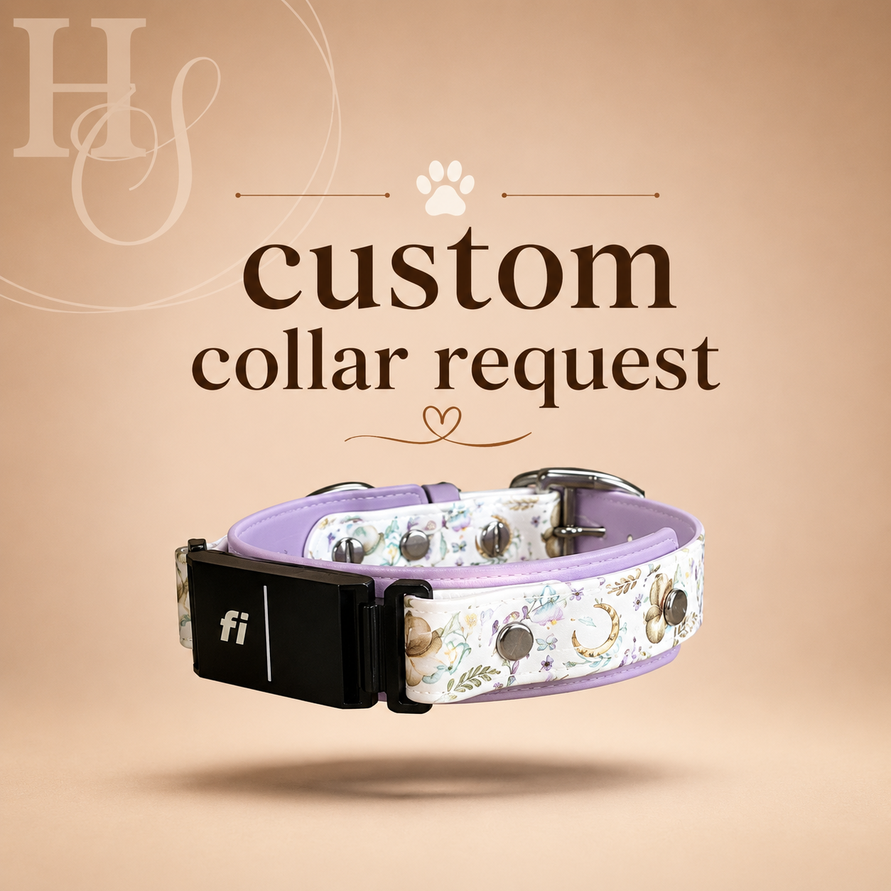 1.5" Custom Overlay Fi Collar (Waterproof + Odor-Proof)