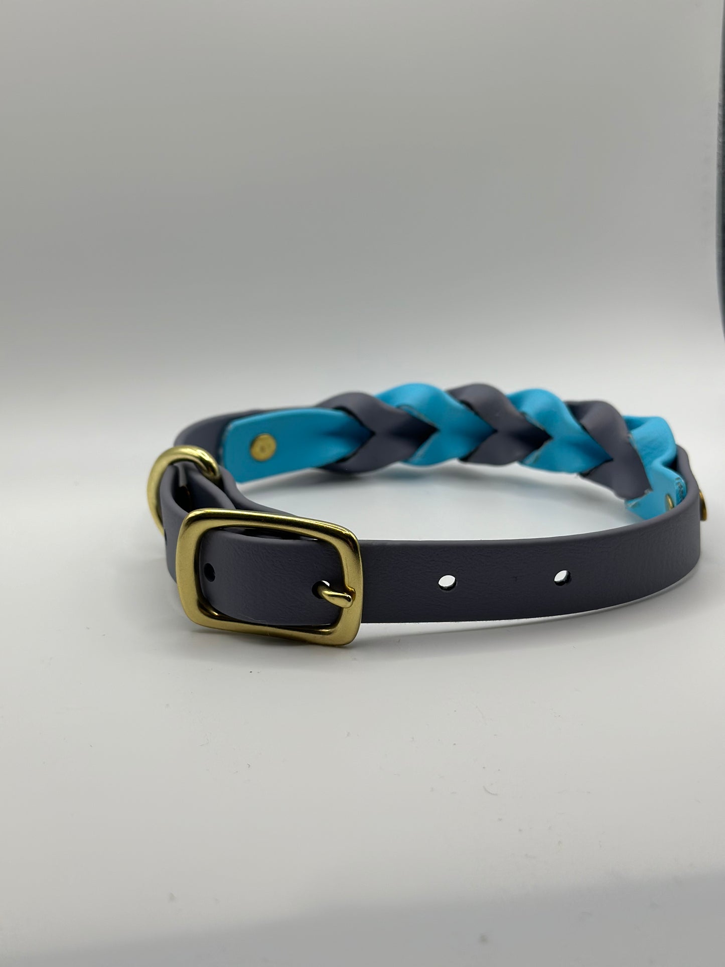 Two Toned Color Braided Adjustable Collar