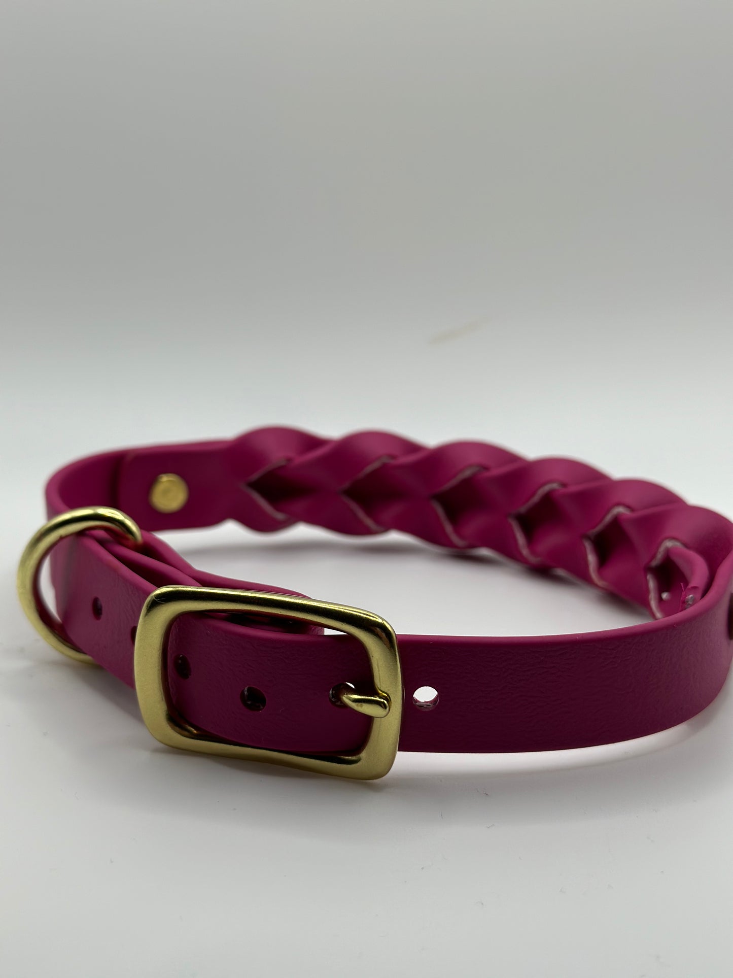 Solid Color Braided Adjustable Collar