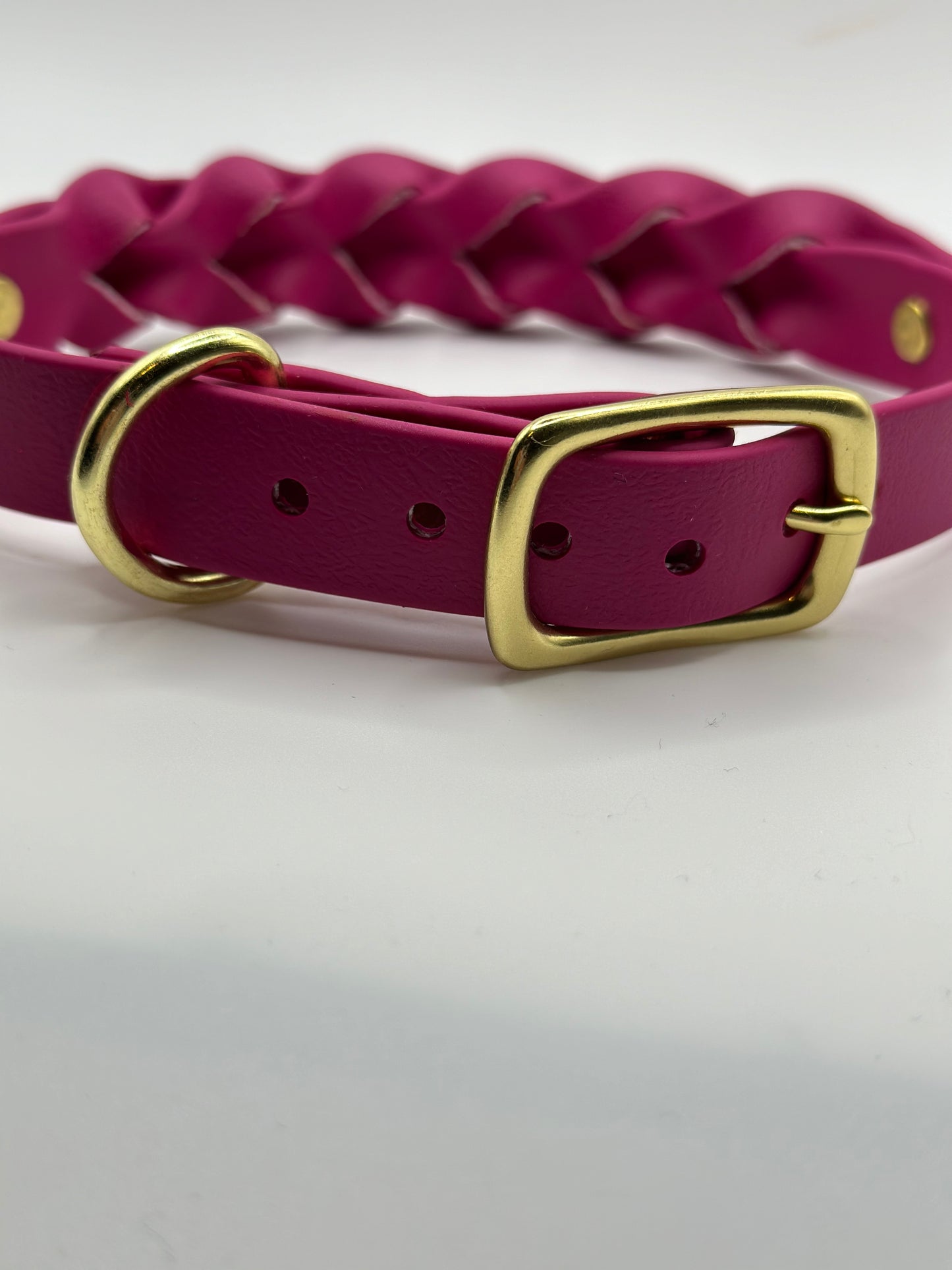 Solid Color Braided Adjustable Collar